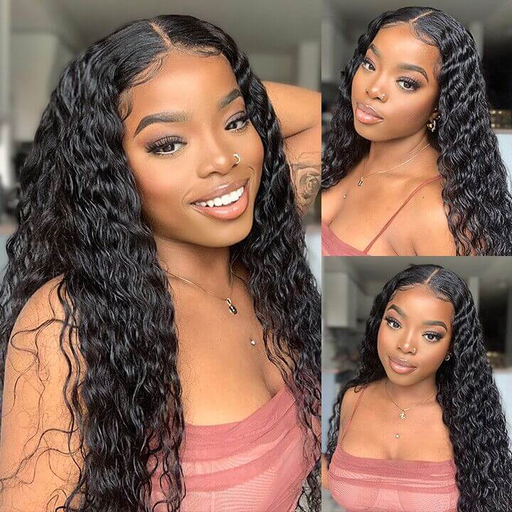 Long Water Wave Lace Front Wigs - Wigtrends