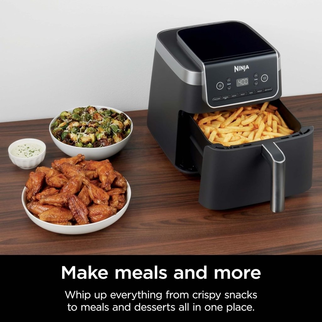 Ninja Air Fryer Pro XL 6 - in - 1 with 6.5 QT Capacity, Max Crisp, Air Fry, Air Roast, Bake, Reheat, Dehydrate, Max Crisp Technology with 450F, Nonstick Basket & Crisper Plate - Wigtrends