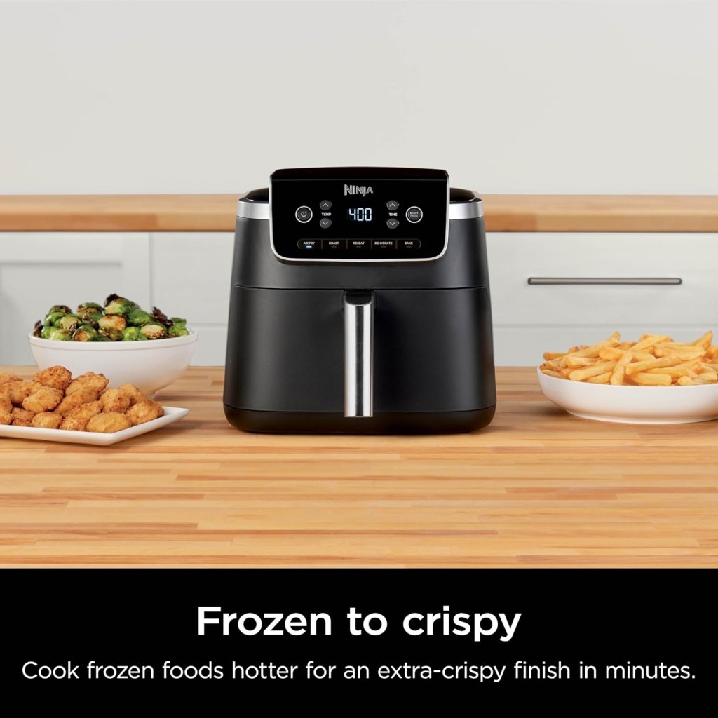 Ninja Air Fryer Pro XL 6 - in - 1 with 6.5 QT Capacity, Max Crisp, Air Fry, Air Roast, Bake, Reheat, Dehydrate, Max Crisp Technology with 450F, Nonstick Basket & Crisper Plate - Wigtrends