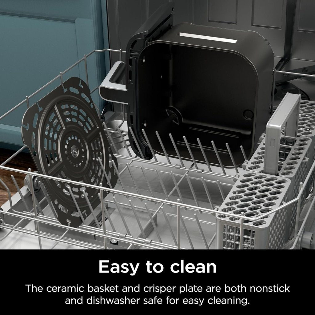 Ninja Air Fryer Pro XL 6 - in - 1 with 6.5 QT Capacity, Max Crisp, Air Fry, Air Roast, Bake, Reheat, Dehydrate, Max Crisp Technology with 450F, Nonstick Basket & Crisper Plate - Wigtrends