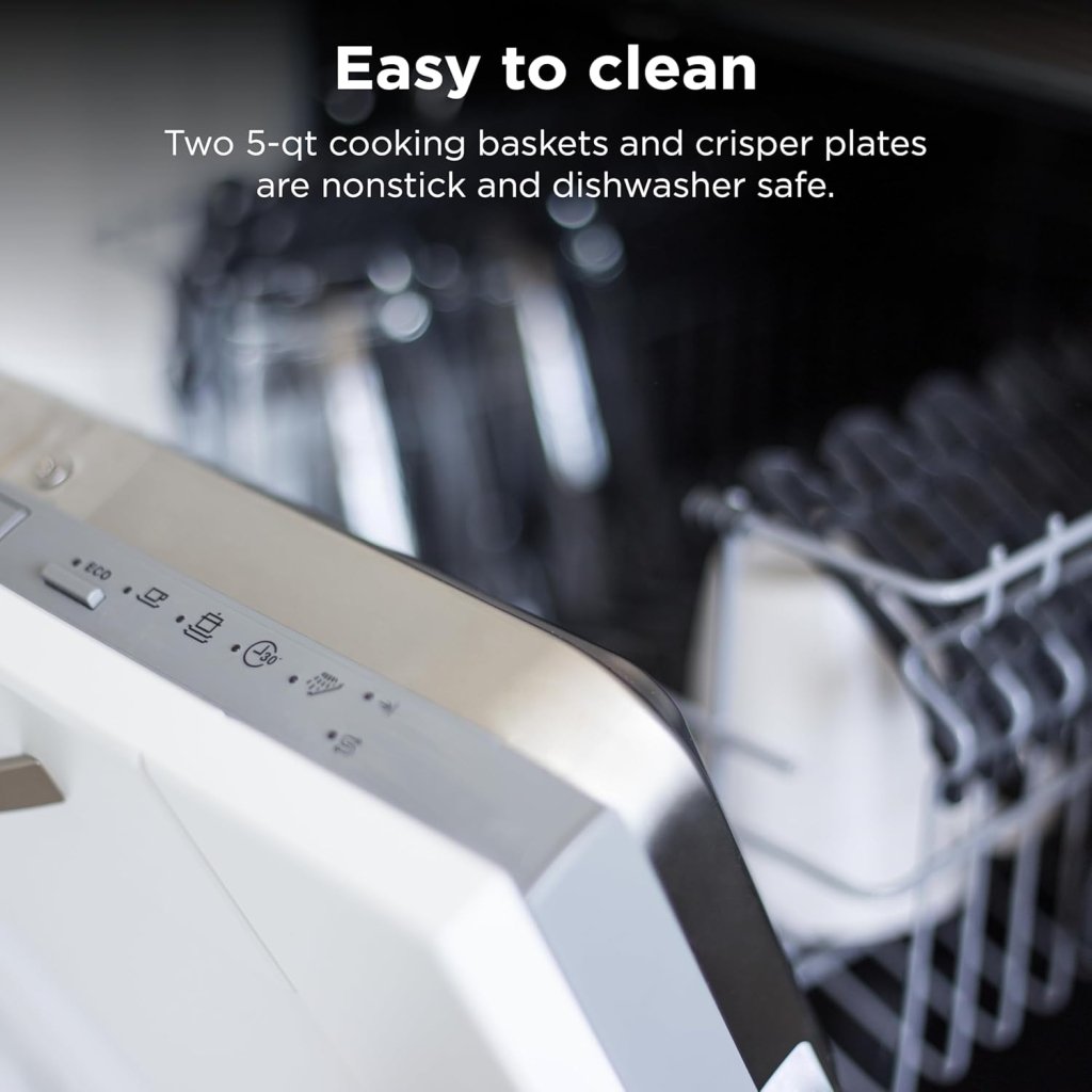 Ninja Foodi 6 - in - 1 FlexBasket Air Fryer with 7 - QT MegaZone & Basket Divider for Large Proteins & Full Meals, Smart Finish Cook 2 Foods 2 Ways, Family Sized Capacity, Air Fry, Roast & More - Wigtrends