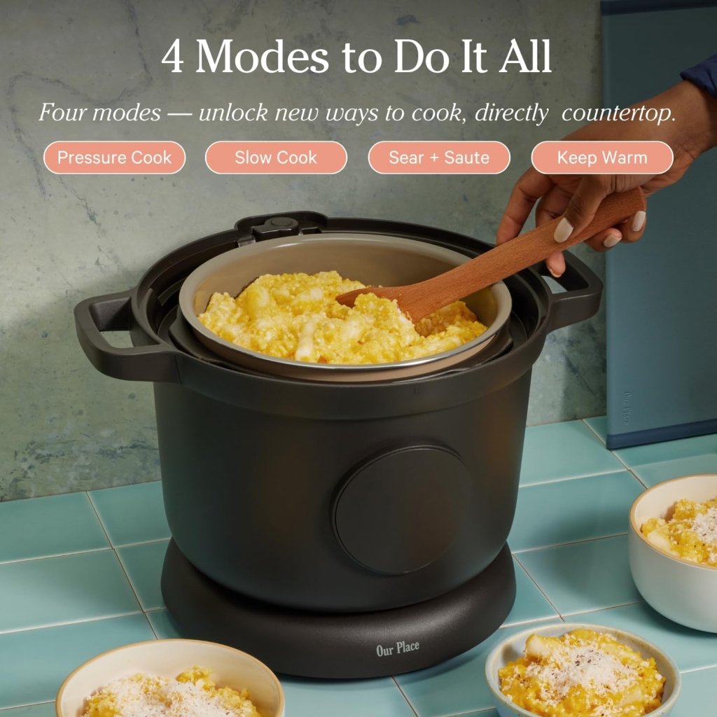 Our Place Dream Cooker | 6 - quart Multicooker | 4 Versatile Modes | Pressure Cook, Slow Cook, Sear & Saute, Keep Warm | Hands - Free Steam Release | Tailored Control Panel | Steam - Wigtrends