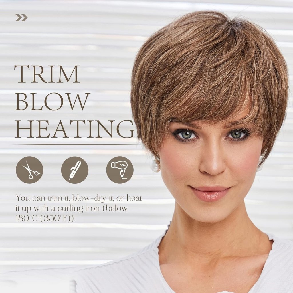 Pixie Cut Human Hair Wigs for Women Pretty Short Gray Wigs for Women Natural Realistic - Wigtrends