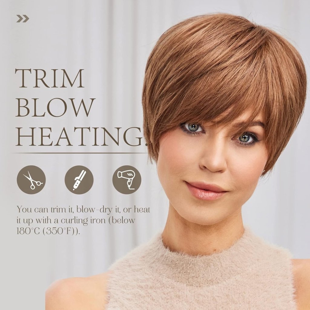 Pixie Cut Human Hair Wigs for Women Pretty Short Gray Wigs for Women Natural Realistic - Wigtrends