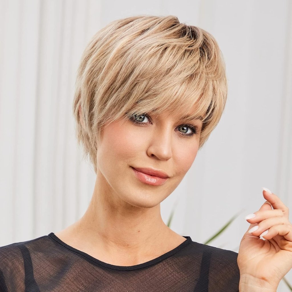 Pixie Cut Human Hair Wigs for Women Pretty Short Gray Wigs for Women Natural Realistic - Wigtrends