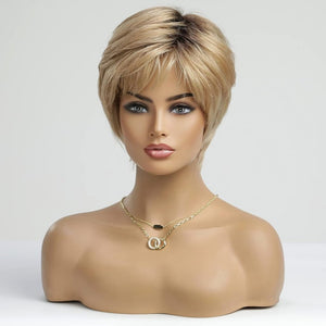 Pixie Cut Human Hair Wigs for Women Pretty Short Gray Wigs for Women Natural Realistic - Wigtrends