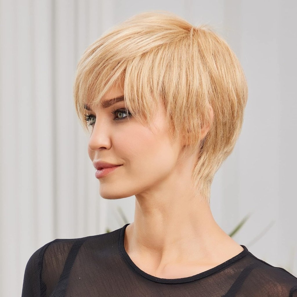 Pixie Cut Human Hair Wigs for Women Pretty Short Gray Wigs for Women Natural Realistic - Wigtrends