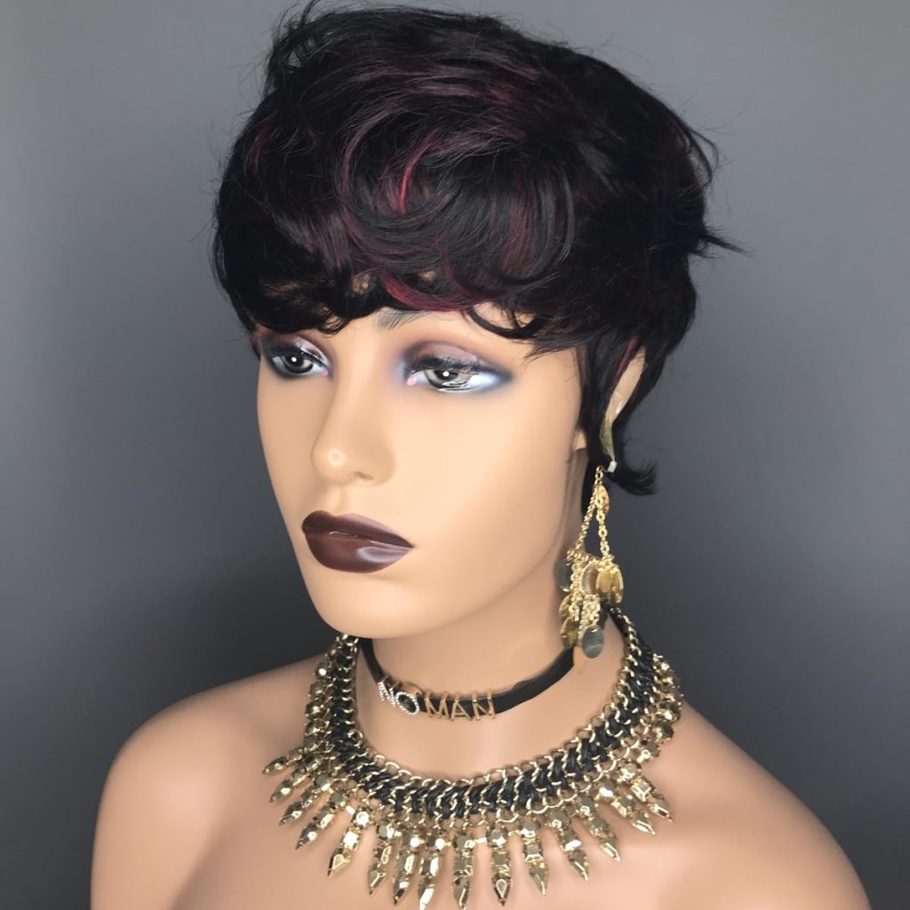 Pixie Cut Wig Human Hair Natural Wavy Short Wigs Human Hair with Layered Wigs - Wigtrends