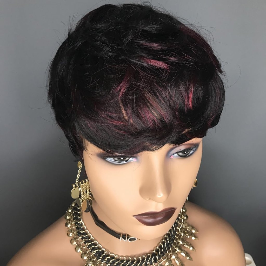 Pixie Cut Wig Human Hair Natural Wavy Short Wigs Human Hair with Layered Wigs - Wigtrends