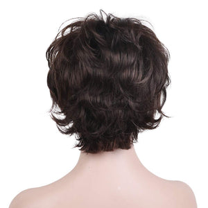 Pixie Cut Wig Short Wigs with Bangs Fiber & Remy Human Hair Wig - Wigtrends