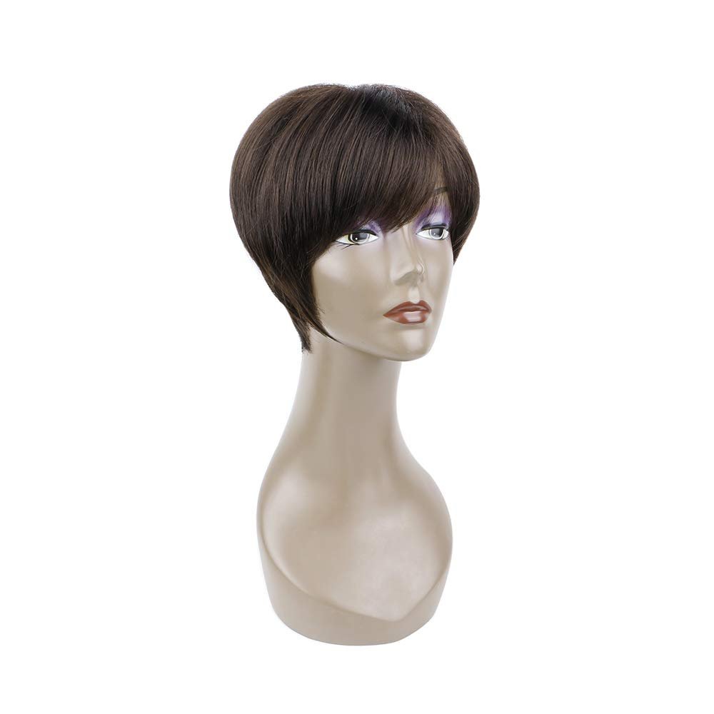 Pixie Layered Short Blonde Wigs for White Women Black Women Human hair - Wigtrends