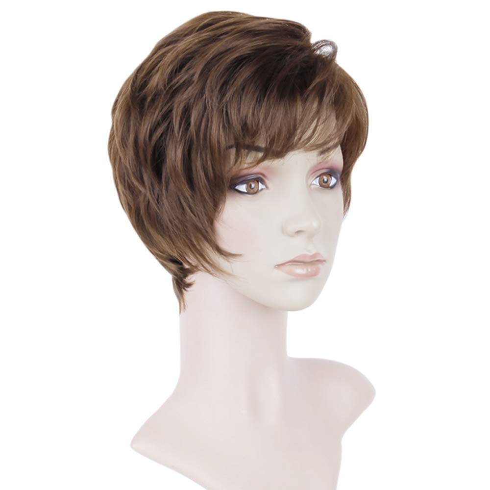 Pixie Layered Short Blonde Wigs for White Women Black Women Human hair - Wigtrends