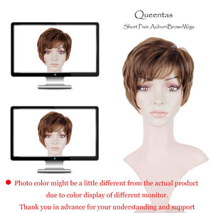 Pixie Layered Short Blonde Wigs for White Women Black Women Human hair - Wigtrends