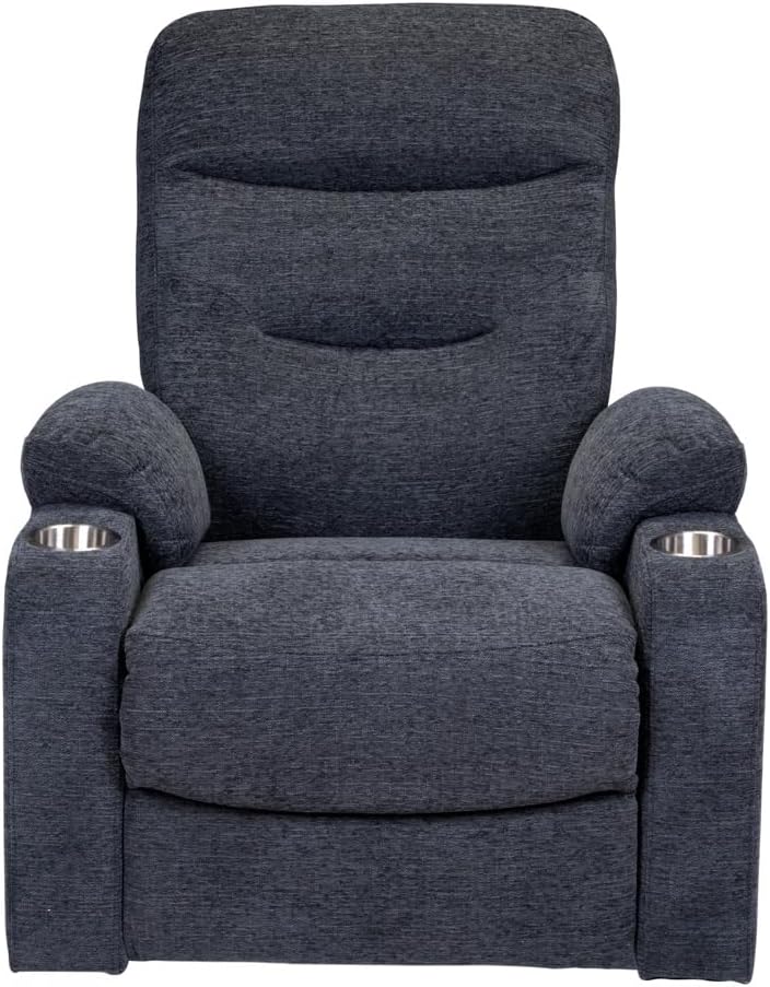 Poltrona Relax Elettrica con Sistema Lift, Massaggiante e Riscaldante con Reclinazione a Letto e Seduta Ergonomica in Tessuto - Wigtrends