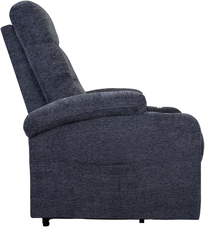 Poltrona Relax Elettrica con Sistema Lift, Massaggiante e Riscaldante con Reclinazione a Letto e Seduta Ergonomica in Tessuto - Wigtrends