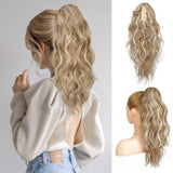 Ponytail Extension 18 Inch Claw Clip Wavy Curly in Synthetic wigs Hair piece - Wigtrends