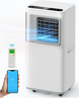 Portable - Air - Conditioners - 16,000 - Btu - AC Unit 5 in 1 Wifi Smart Air Conditioner with APP, Fan & Dehumidifier, Remote, 24H, Window Kits Included Drainage - free Cooling for Large Room Indoor - Wigtrends