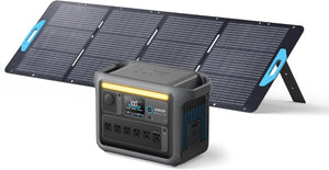 Portable Power Station, 1800W (2400W Peak) Solar Generator, 58 Minutes to Fully Charge, 1056wh LiFePO4 Battery, - Wigtrends