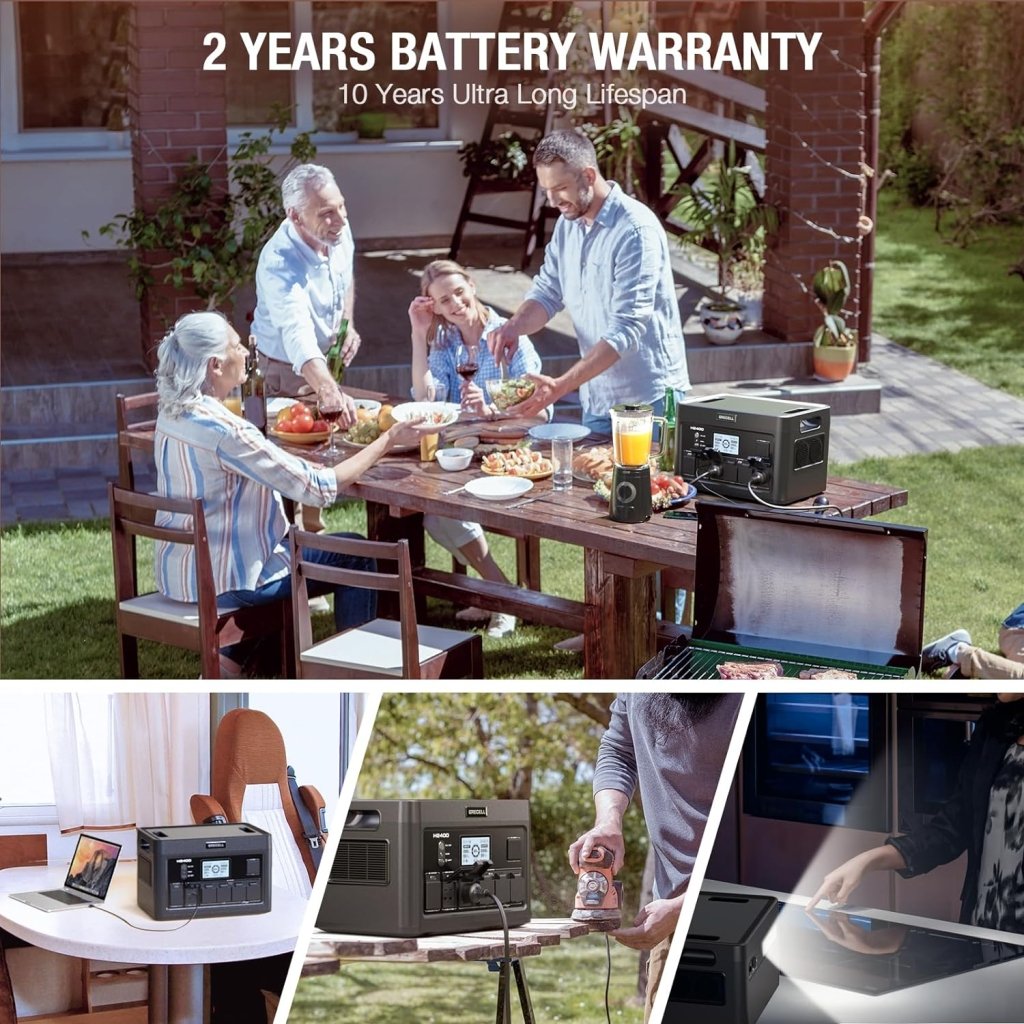 Portable Power Station 300W (Peak 600W),230.88Wh Solar Generator with 60W USB - C PD Output, 110V Pure Sine Wave AC Outlet Backup Lithium Battery for Outdoors Camping Travel Home Blackout - Wigtrends
