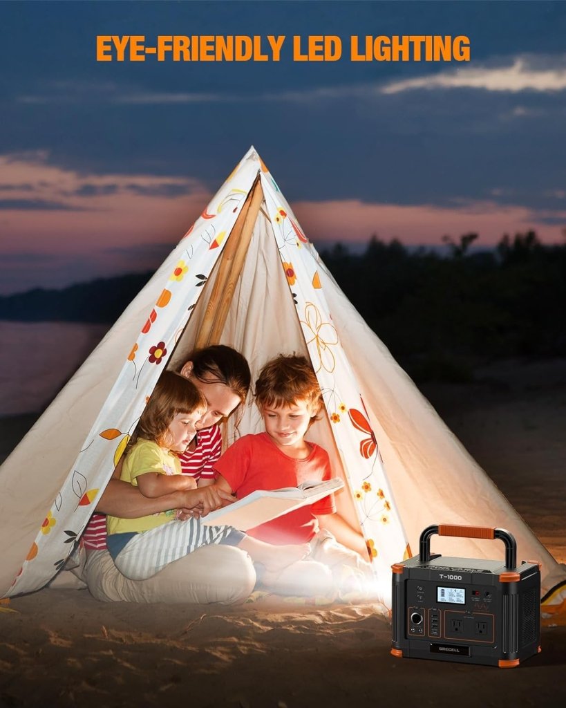 Portable Power Station 300W (Peak 600W),230.88Wh Solar Generator with 60W USB - C PD Output, 110V Pure Sine Wave AC Outlet Backup Lithium Battery for Outdoors Camping Travel Home Blackout - Wigtrends