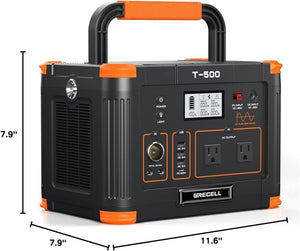 Portable Power Station 300W (Peak 600W),230.88Wh Solar Generator with 60W USB - C PD Output, 110V Pure Sine Wave AC Outlet Backup Lithium Battery for Outdoors Camping Travel Home Blackout - Wigtrends