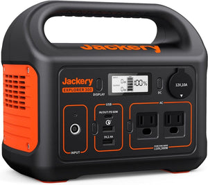 Portable Power Station Explorer 300, 293Wh Backup Lithium Battery, Solar Generator for Outdoors Camping Travel Hunting Blackout (Solar Panel Optional) - Wigtrends