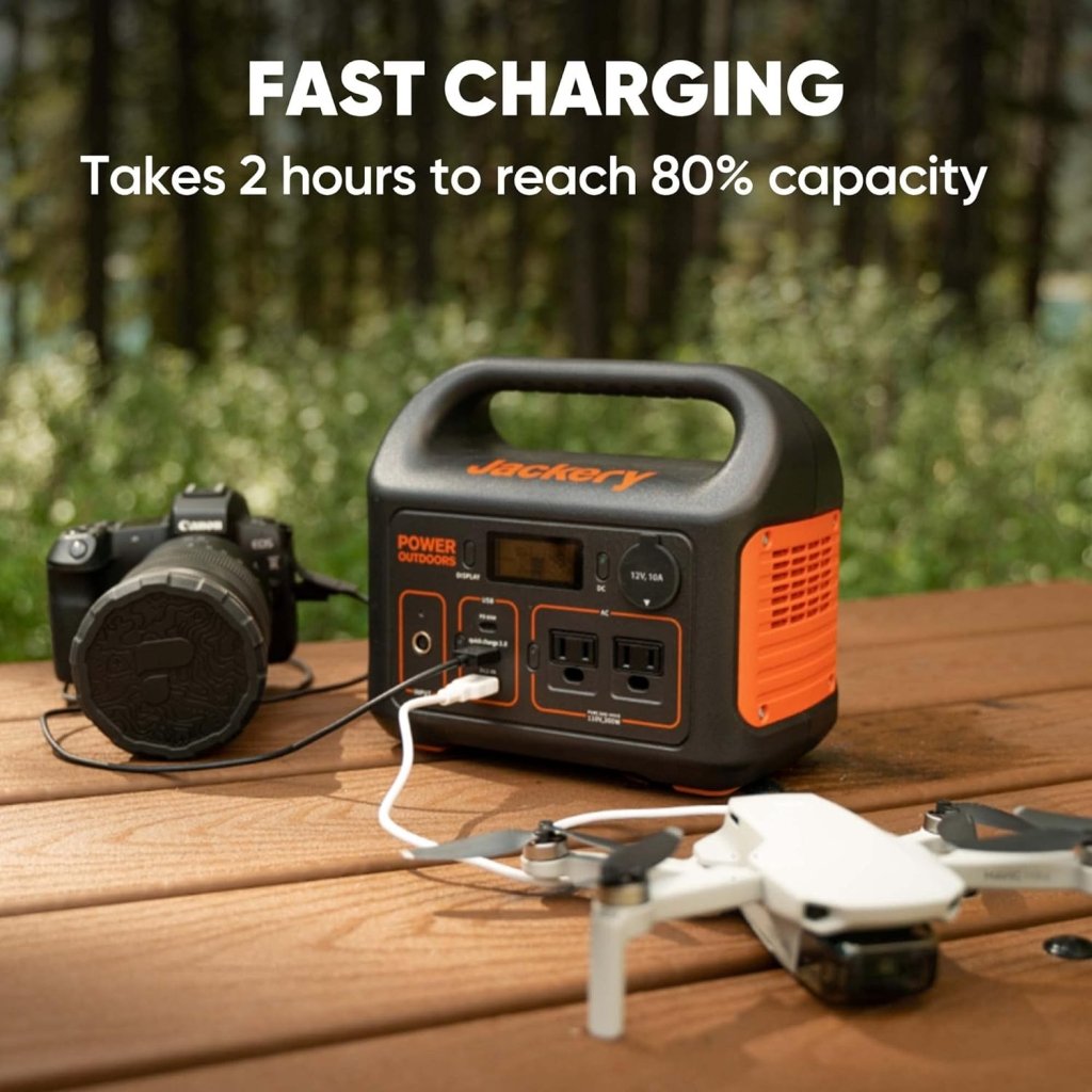 Portable Power Station Explorer 300, 293Wh Backup Lithium Battery, Solar Generator for Outdoors Camping Travel Hunting Blackout (Solar Panel Optional) - Wigtrends