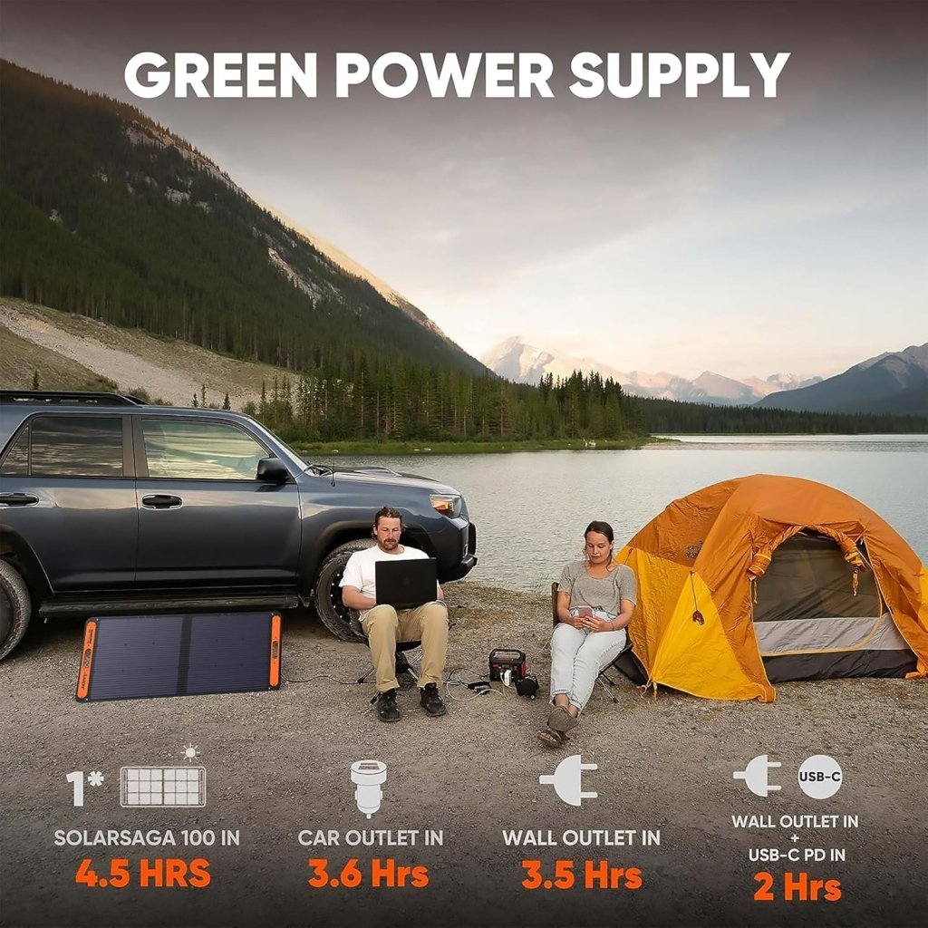 Portable Power Station Explorer 300, 293Wh Backup Lithium Battery, Solar Generator for Outdoors Camping Travel Hunting Blackout (Solar Panel Optional) - Wigtrends