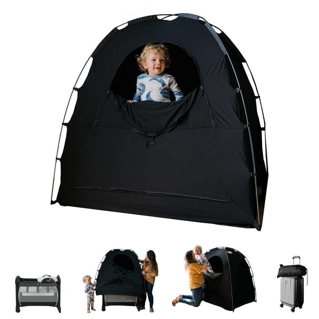 Portable Sleep Pod Baby Blackout Canopy Crib Cover - Wigtrends
