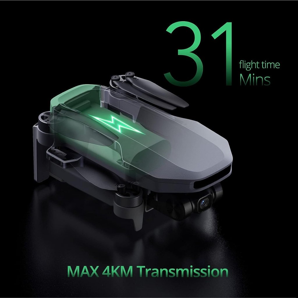 Potensic ATOM SE GPS Drone with 4K EIS Camera, Under 249g, 62 Mins Flight, 4KM FPV Transmission, Brushless Motor, Max Speed 16m/s, Auto Return, Lightweight and Foldable Drone for Adults Beginner - Wigtrends