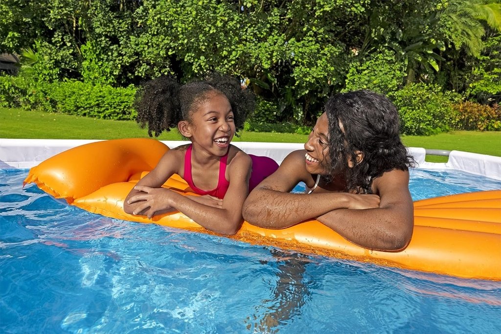 Power Steel 14' x 8'2" x 39.5" Oval Above Ground Pool Set | Includes 530gal Filter Pump, Ladder, ChemConnect Dispener - Wigtrends