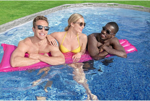 Power Steel Swim Vista Series II 14' x 8' 2" x 39.5" Above Ground Outdoor Swimming Pool Set with 530 GPH Filter Pump, Ladder, and Pool Cover - Wigtrends