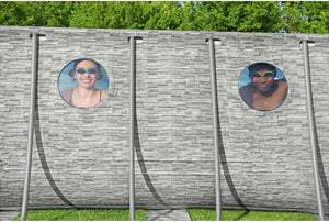 Power Steel Swim Vista Series II 14' x 8' 2" x 39.5" Above Ground Outdoor Swimming Pool Set with 530 GPH Filter Pump, Ladder, and Pool Cover - Wigtrends