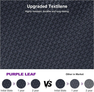 PURPLE LEAF Patio Tanning Lounge Chair Set with Face Down Hole Outdoor Aluminum Adjustable Reclining Chairs Wheels Pillows and Table for Poolside Beach Sunbathing Lounger, Beige - Wigtrends