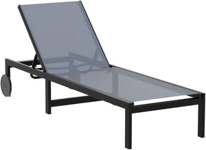 PURPLE LEAF Patio Tanning Lounge Chair Set with Face Down Hole Outdoor Aluminum Adjustable Reclining Chairs Wheels Pillows and Table for Poolside Beach Sunbathing Lounger, Beige - Wigtrends
