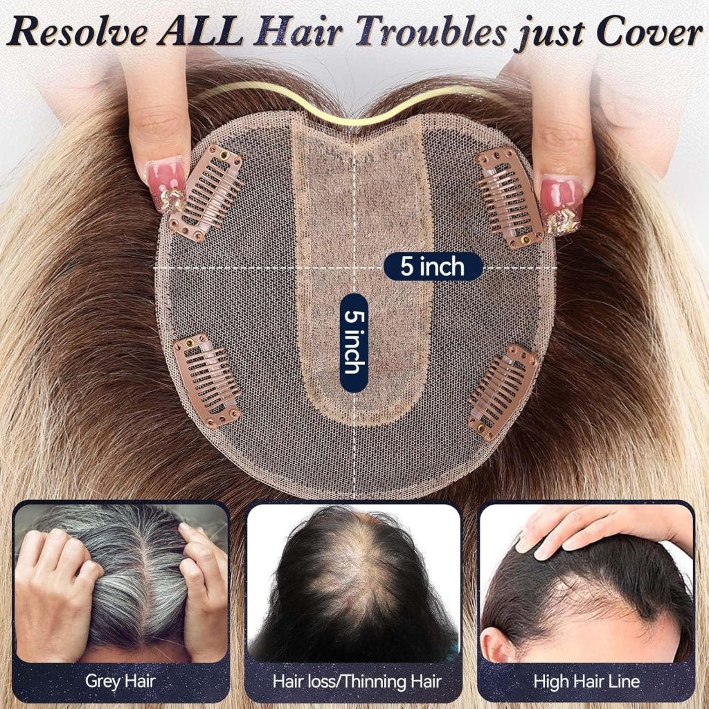 Real Hair Toppers for Women with Thinning Hair - Wigtrends