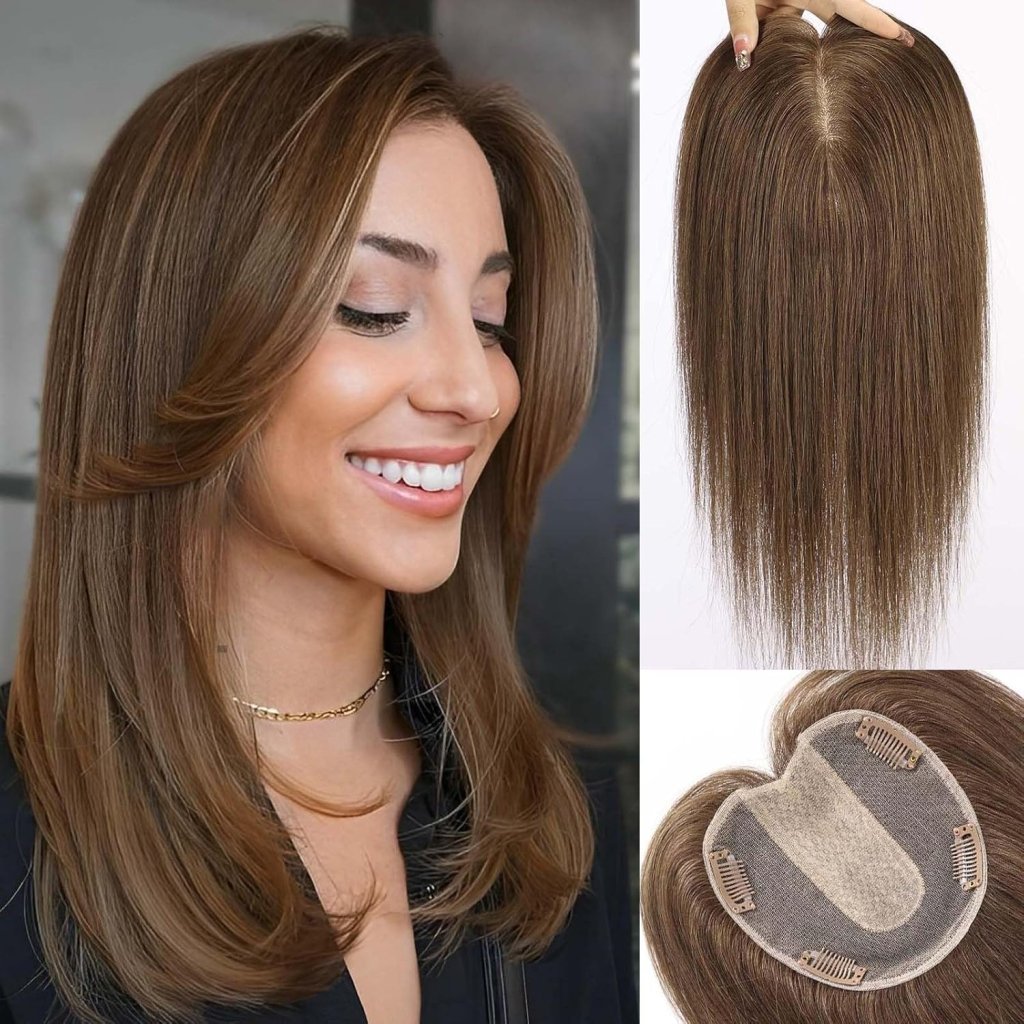 Real Hair Toppers for Women with Thinning Hair - Wigtrends