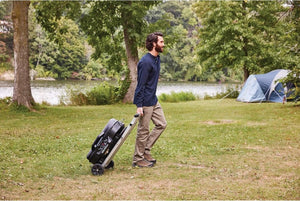 RoadTrip 285 Portable Stand - Up Propane Grill with 3 Adjustable Burners & Instastart Ignition, 20,000 BTUs of Power for Outdoor Cooking, Camping, Tailgating, Grilling, BBQs, & More - Wigtrends