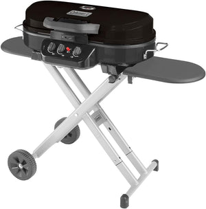 RoadTrip 285 Portable Stand - Up Propane Grill with 3 Adjustable Burners & Instastart Ignition, 20,000 BTUs of Power for Outdoor Cooking, Camping, Tailgating, Grilling, BBQs, & More - Wigtrends
