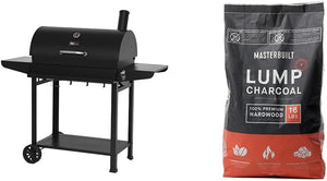 Royal Gourmet CC1830T 30 - Inch Barrel Charcoal Grill with Warming Rack & Front Storage Basket, Outdoor BBQ Grill with 627 sq. in. Grilling Area for Backyard Barbecue Cooking Party, Black - Wigtrends