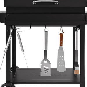 Royal Gourmet CC1830T 30 - Inch Barrel Charcoal Grill with Warming Rack & Front Storage Basket, Outdoor BBQ Grill with 627 sq. in. Grilling Area for Backyard Barbecue Cooking Party, Black - Wigtrends