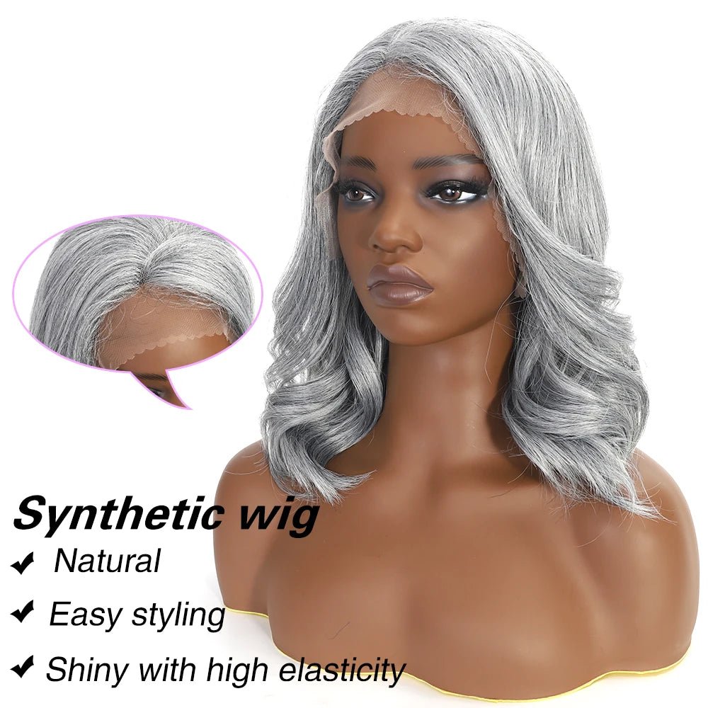 Short Bob Body Wave Synthetic Lace Front Wigs - Wigtrends