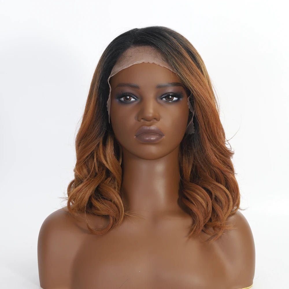 Short Bob Body Wave Synthetic Lace Front Wigs - Wigtrends