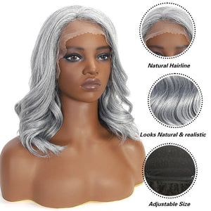 Short Bob Body Wave Synthetic Lace Front Wigs - Wigtrends