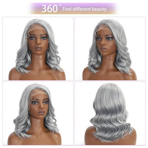 Short Bob Body Wave Synthetic Lace Front Wigs - Wigtrends