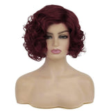 Short Curly White Wig for Women Synthetic Natural Wavy Costume Wig - Wigtrends