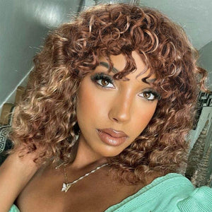 Short Cut Bouncy Curly Wigs for Summer - Wigtrends