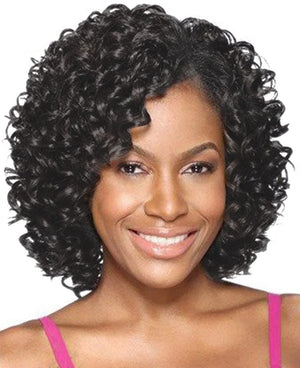 Short Cut Curly Synthetic Bob Wig - Wigtrends