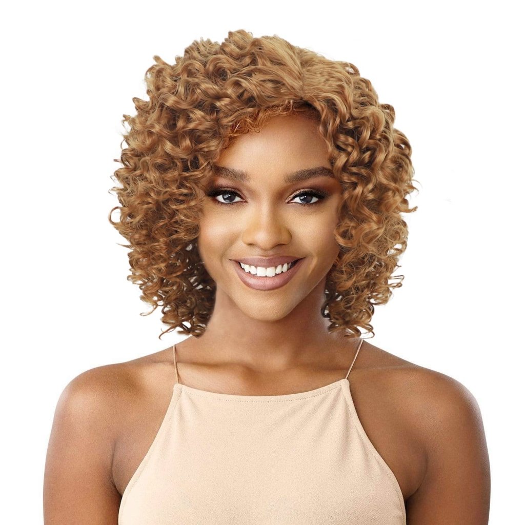 Short Cut Curly Synthetic Bob Wig - Wigtrends