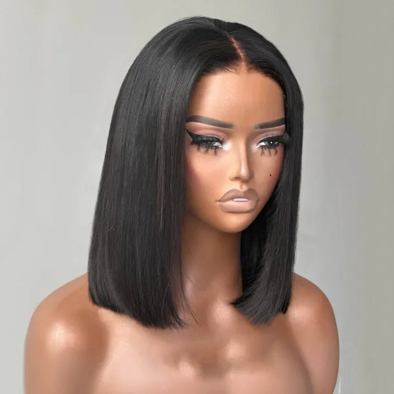 Short Cut Silky Straight Bob Wigs Top Level - Wigtrends